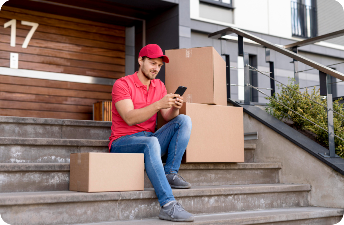 courier booking and delivery tracking mobile app