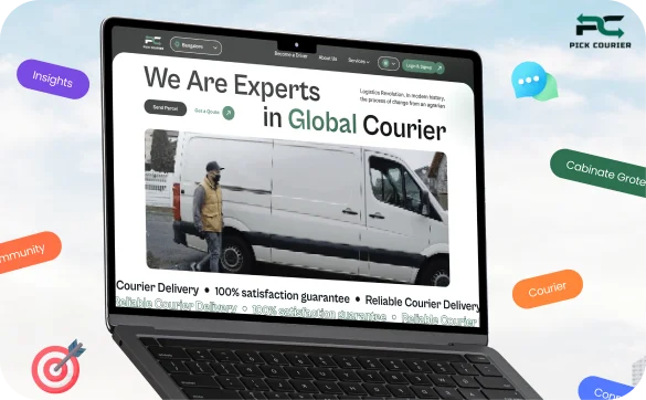 Automated courier bidding engine and native mobile infrastructure for high-volume logistics and delivery management