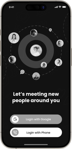 custom dating app design showcasing profile and matching features