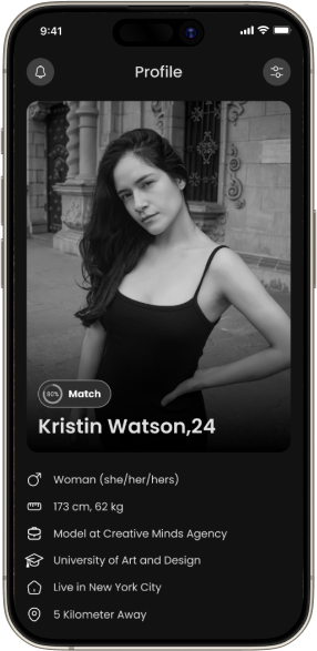 dating app swipe and match feature user interface