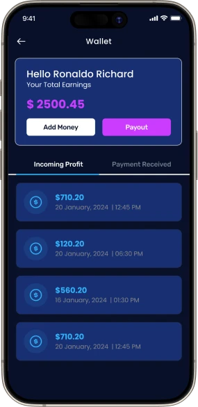 Delivery app with real time parcel tracking and live location updates