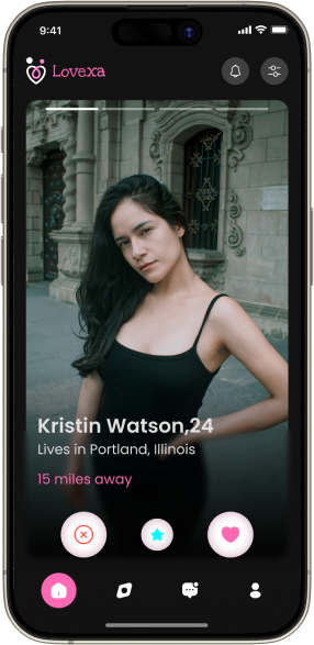 secure dating app UI with profile verification features