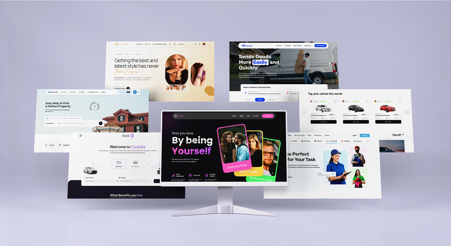 UI/UX design for web applications